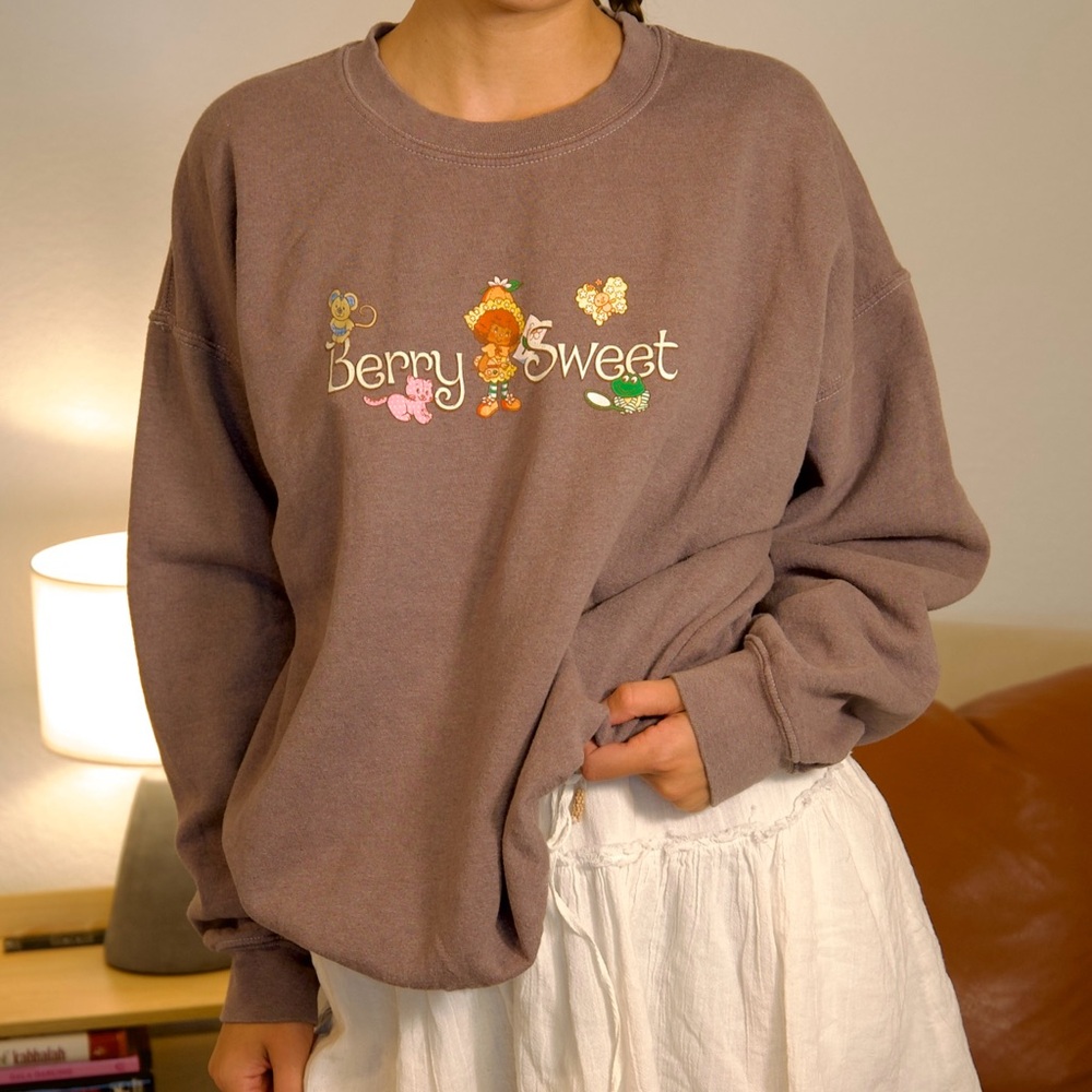 Berry Sweet Women's Brown Sweatshirt
